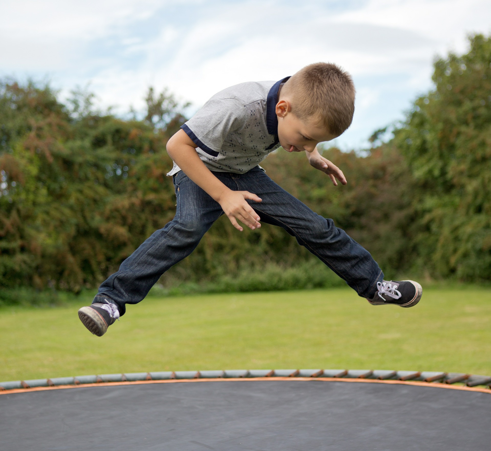 Teach Your Child To Jump Properly On A Trampoline