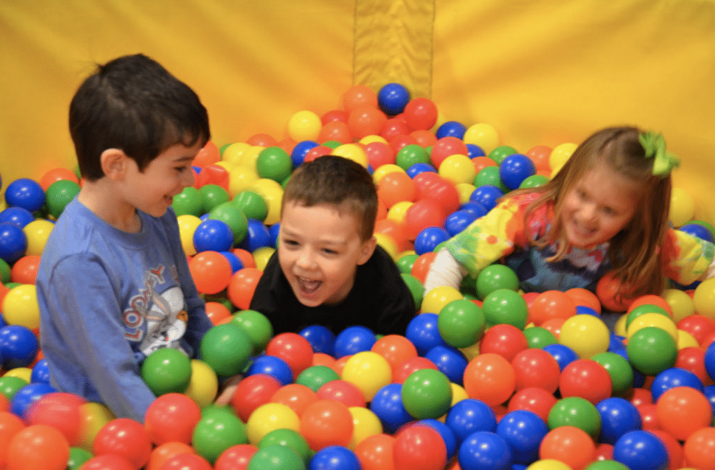 toddler ball pit-kids in the ball pit